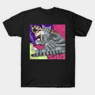 Siamese cat acrylic painting T-Shirt